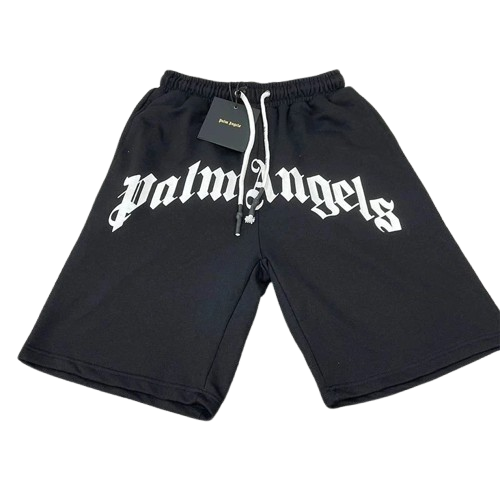PALM ANGELS BLACK SHORTS