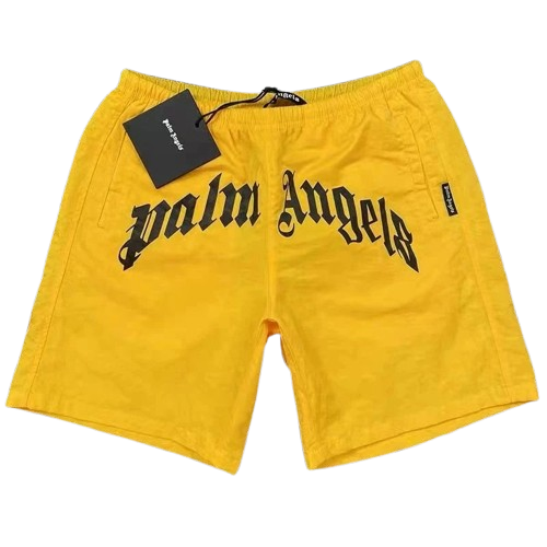 PALM ANGELS YELLOW SHORTS