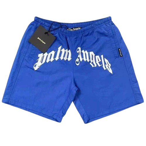 PALM ANGELS BLUE SHORTS