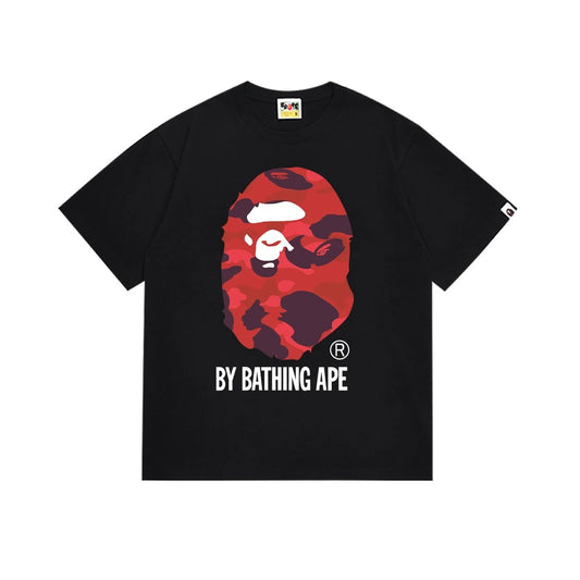BAPE T-SHIRT RED AND BLACK