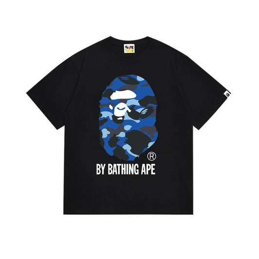 BAPE T-SHIRT BLUE AND BLACK