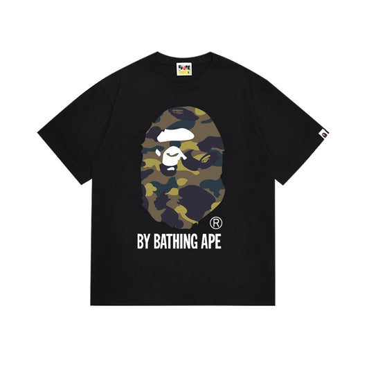 BAPE T-SHIRT MILITARY AND BLACK
