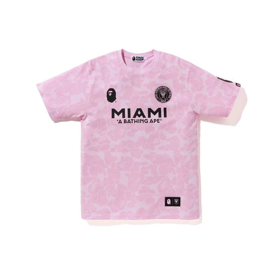 BAPE SOCCER JERSEY T-SHIRT PINK