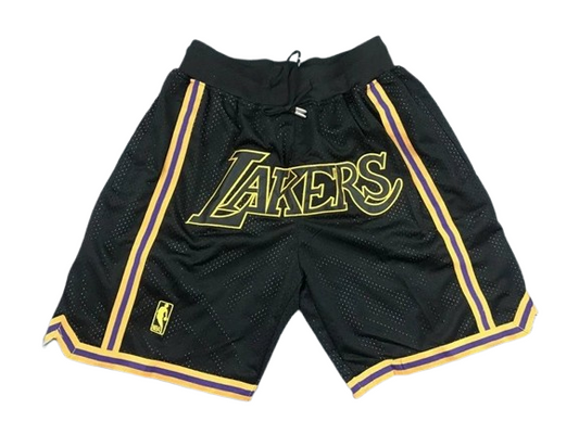 NBA LAKERS BLACK SHORTS